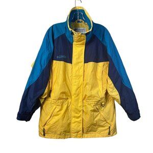 Vintage Columbia Sportswear Company Women's Blue Yellow Sz Med Jacket